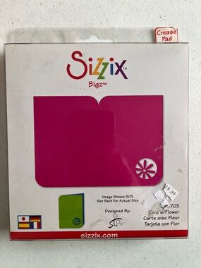 Sizzix “Card w/Flower (654703)” Die Template